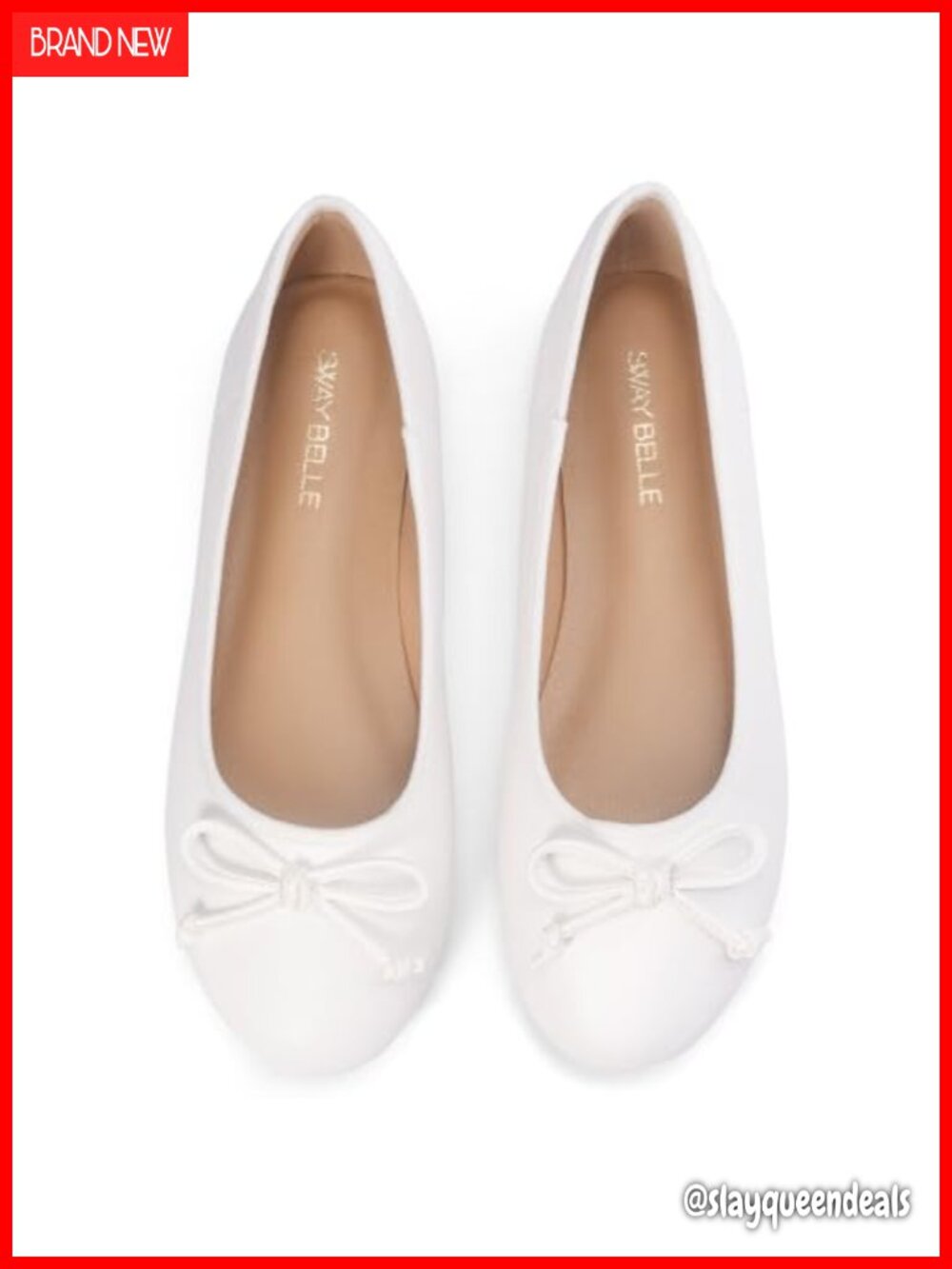 Women's Ballet Flats PU Leather Bow Round Toe Slip On Dress Shoes